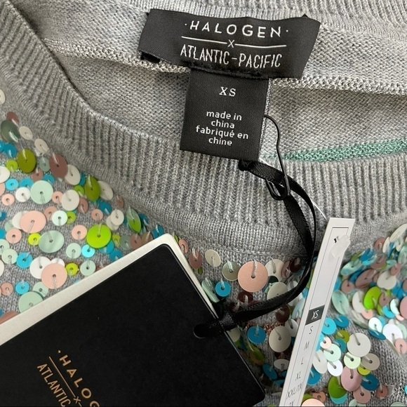 HALOGEN X Atlantic-Pacific Confetti Metallic Sweater - Picture 4 of 8